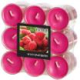 18 Flavour by GALA Duftlichte Ø 38 mm · 24 mm weinrot - Wild Raspberry in Polycarbonathülle
